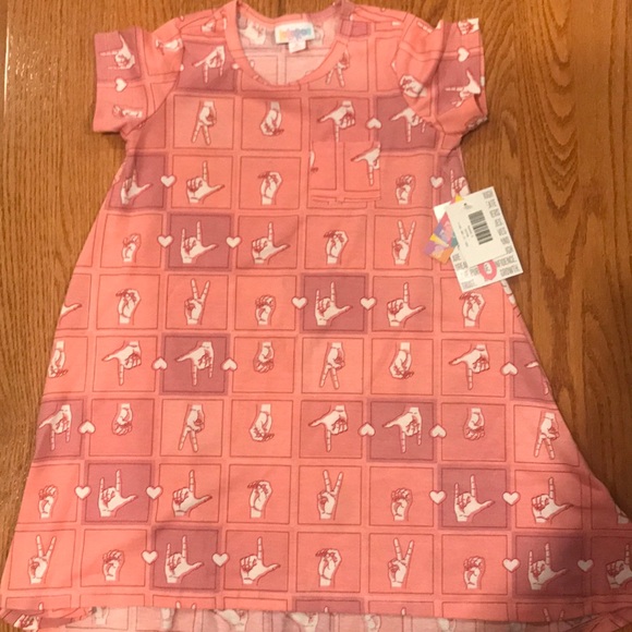 LuLaRoe Other - New child’s lularoe sign language dress